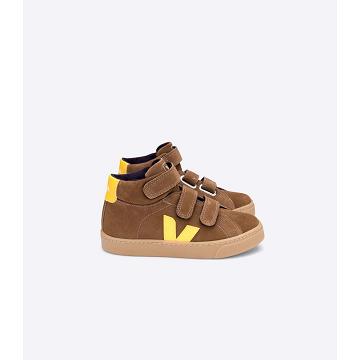 Veja ESPLAR MID SUEDE Kids' High Tops Coffee | NZ 696LIS